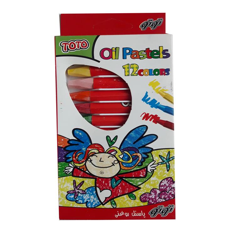 پاستل روغنی 12 رنگ توتو کد 6